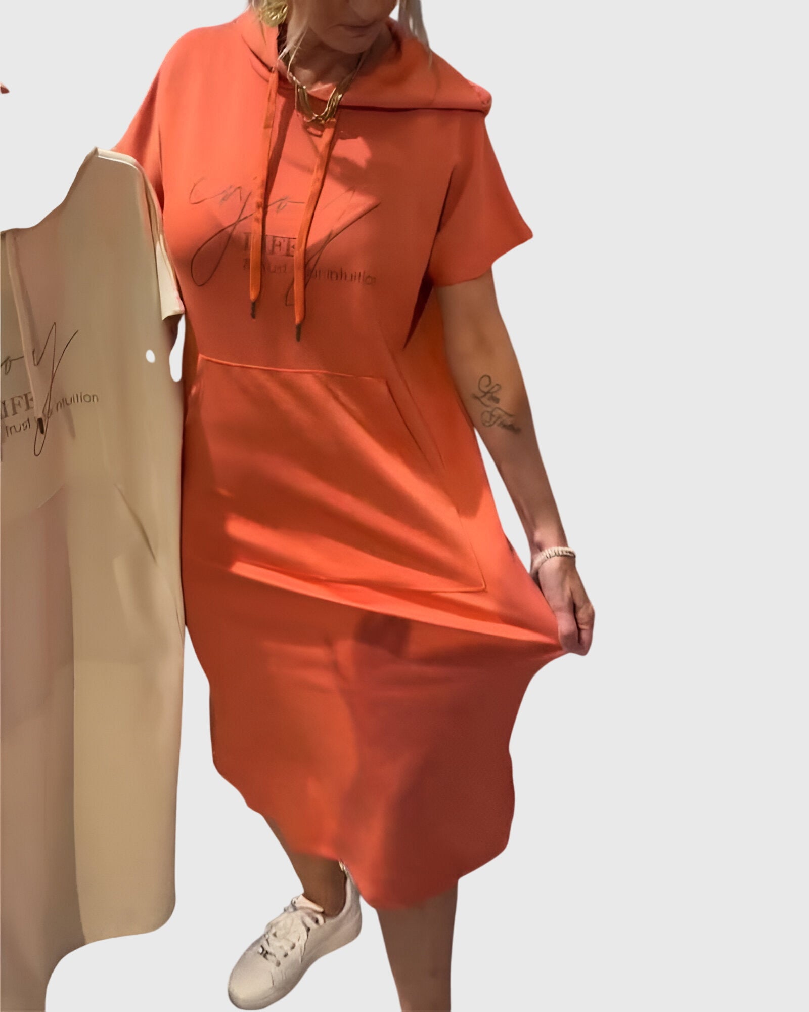 Marlowe™ | Casual Hoodie Dress - Rossis Family Boutique Miami