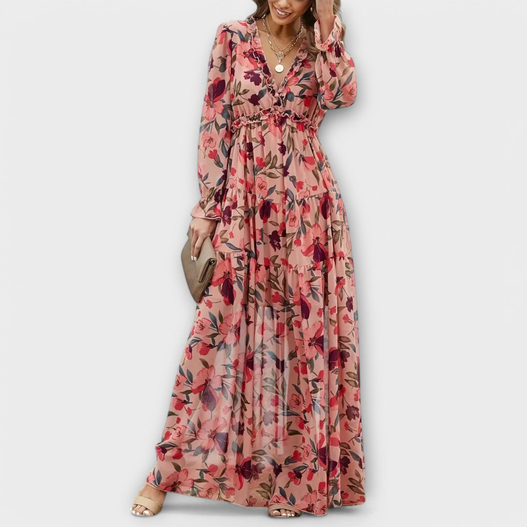 Ynah | Elegant Maxi Dress - Rossis Family Boutique Miami