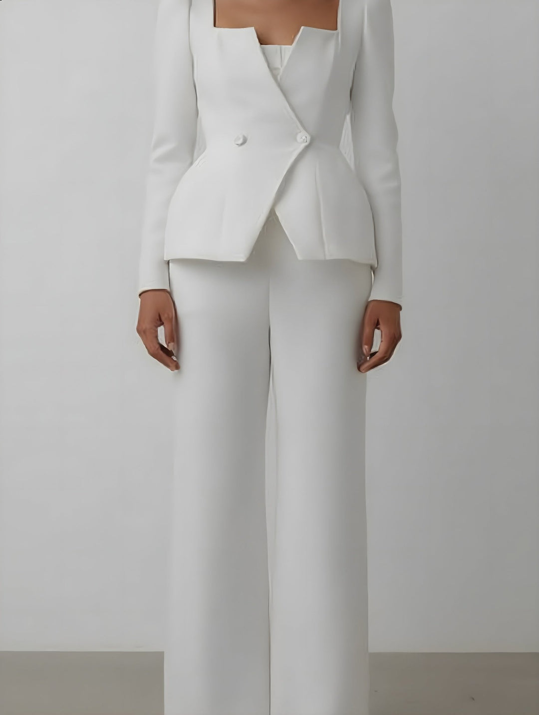 Aurelia Boat - Neck Skirt Suit - Luxe Atire
