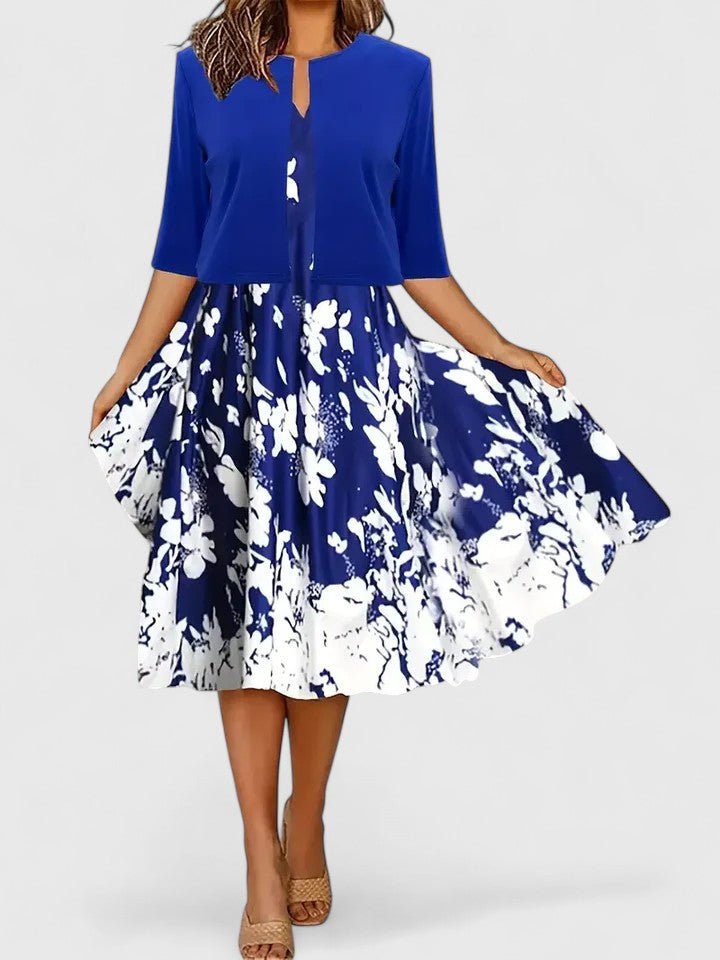 Chantal | Elegant Midi Dress - Rossis Family Boutique Miami