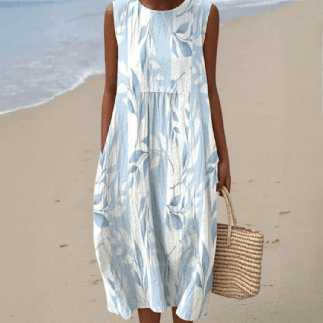 Joy | Leafy Midi Dress - Rossis Family Boutique Miami