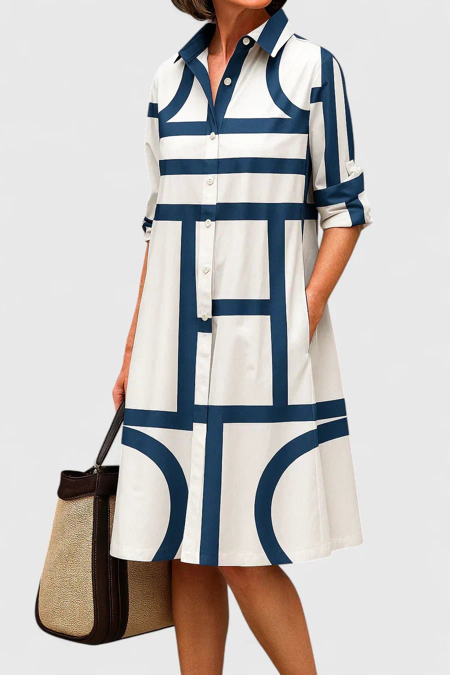 Skarlette | Elegant Midi Dress - Rossis Family Boutique Miami