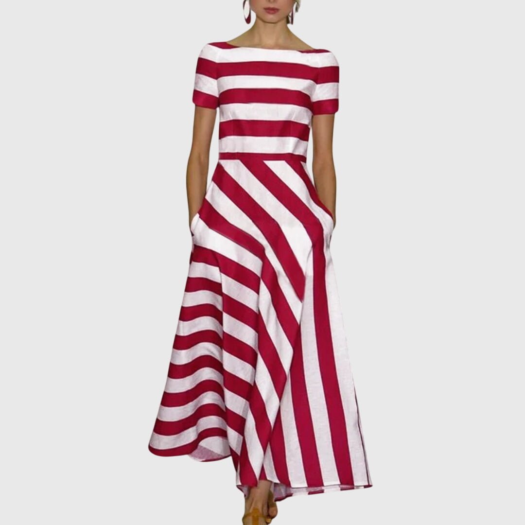 CARLY | STRIPED DRESS - Rossis Family Boutique Miami