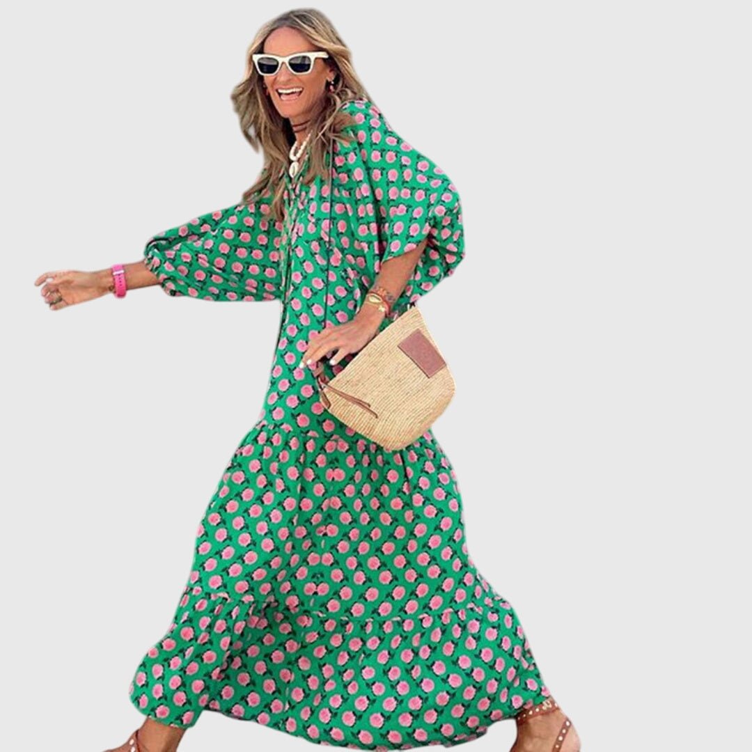 Sarah™ - Boho Maxi Dress - Rossis Family Boutique Miami